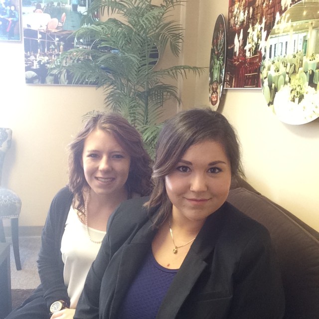 My partner in crime! One of the other Summer Interns joins me for a quick photo op in the CCS office.